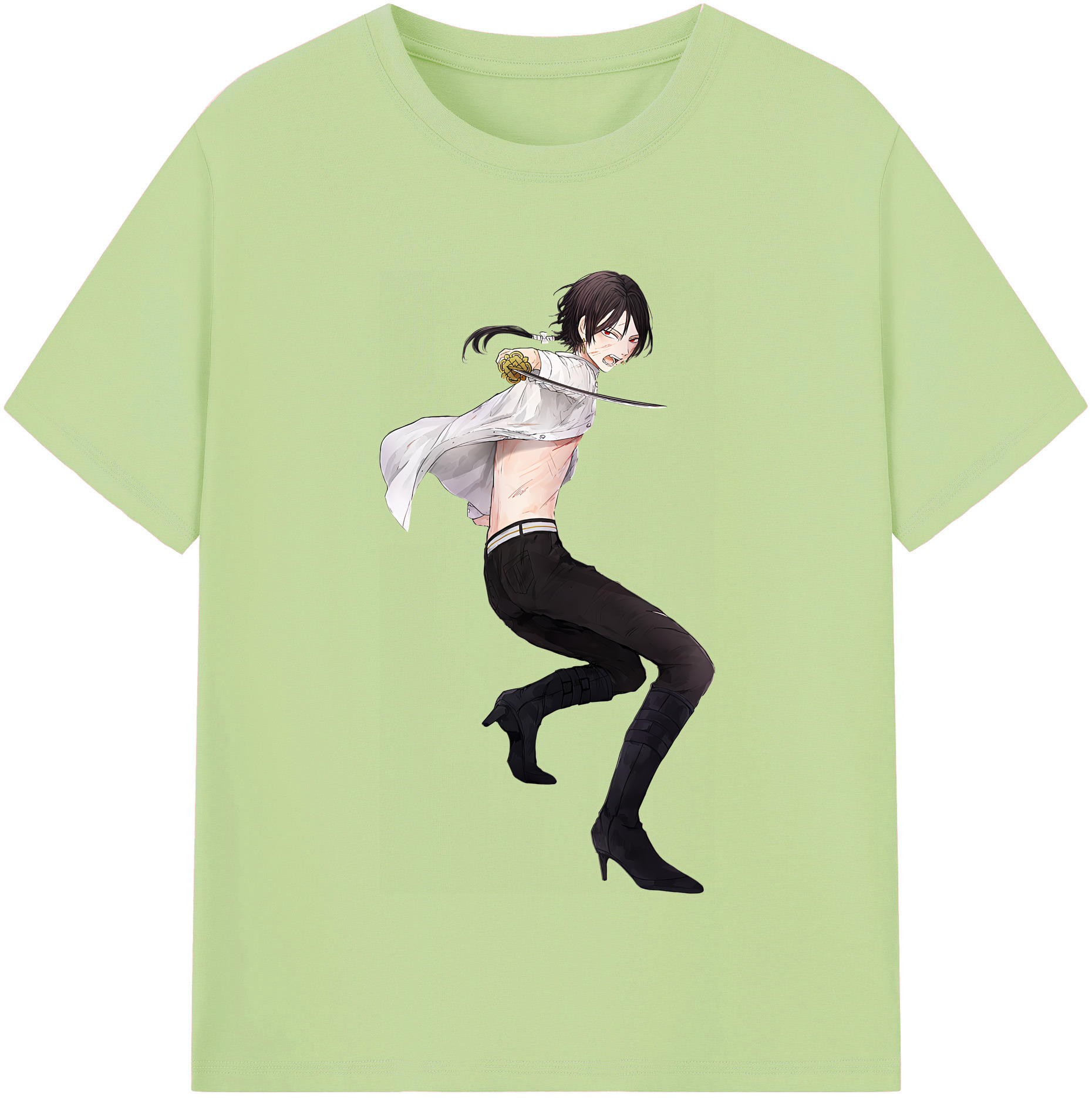 （画像用） 刀剣乱舞 Touken Ranbu 綿100％半袖Tシャツ（フロントプリント）